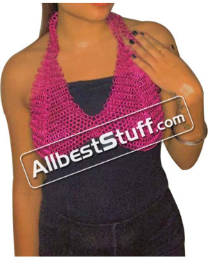 Light Weight Aluminum Chainmail Bra top Butted 8 mm
